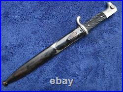 Original Ww2 German Dress Nco Short Bayonet And Scabbard Maker Wkc Solingen