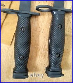 Pair MINT NOS NIW, Both Versions, no us m8a1 scabbard, Imperial Us m7 Bayonet