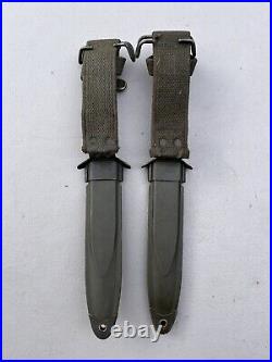 Post-WWII Korean Vietnam M8A1 M1 Garand Bayonet Knife Scabbard USGI NOS Mint x2