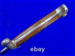 RARE German Germany Antique WW1 Wide Blade Long Dress Bayonet with Scabbard