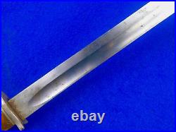 RARE German Germany Antique WW1 Wide Blade Long Dress Bayonet with Scabbard