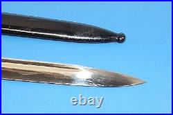 Rare WWII German Police Dress Dagger Bayonet Knife L&W H + Scabbard & Frog