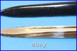 Rare WWII German Police Dress Dagger Bayonet Knife L&W H + Scabbard & Frog