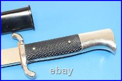 Rare WWII German Police Dress Dagger Bayonet Knife L&W H + Scabbard & Frog