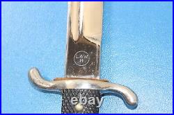 Rare WWII German Police Dress Dagger Bayonet Knife L&W H + Scabbard & Frog