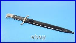 Rare WWII German Police Dress Dagger Bayonet Knife L&W H + Scabbard & Frog