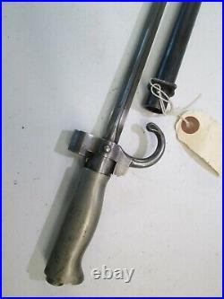 Rare Wwi French Model 1895 Daudeteau Long Bayonet Scabbard #b6