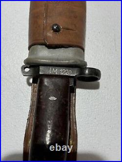 Romanian Bakelite Handle Wire Cutter Bayonet Scabbard