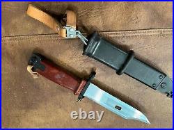 Soviet Bayonet Knife With Scabbard And Frog. Original Circa 1980's. Unused