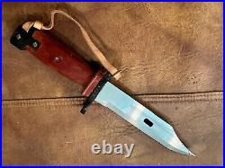 Soviet Bayonet Knife With Scabbard And Frog. Original Circa 1980's. Unused