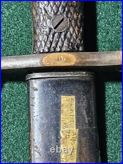 Spain Spanish FN Toledo WW2 M1941 Bayonet Fighting Knife Bayonet with Scabbard