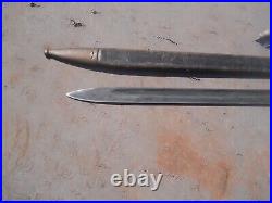 Spanish Model 1893 mauser rifle Bayonet w scabbard bayonette fabrica de toledo