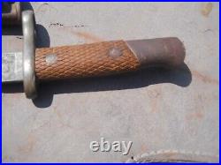 Spanish Model 1893 mauser rifle Bayonet w scabbard bayonette fabrica de toledo