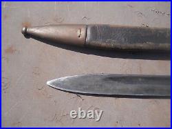 Spanish Model 1893 mauser rifle Bayonet w scabbard bayonette fabrica de toledo