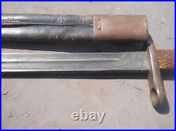 Spanish Model 1893 mauser rifle Bayonet w scabbard bayonette fabrica de toledo