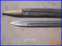 Spanish Model 1893 mauser rifle Bayonet w scabbard bayonette fabrica de toledo