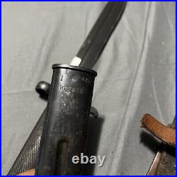 Swedish M1896 Bayonet EJAB Manufactured 8.37 Blade With Scabbard