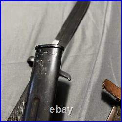 Swedish M1896 Bayonet EJAB Manufactured 8.37 Blade With Scabbard