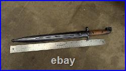 Swedish M1914 Bayonet for 6.5 1894/14 Mauser Carbine With Scabbard