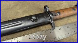 Swedish M1914 Bayonet for 6.5 1894/14 Mauser Carbine With Scabbard