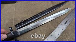 Swedish M1914 Bayonet for 6.5 1894/14 Mauser Carbine With Scabbard