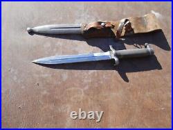 Swedish Mauser bayonet Model 1896 w matching Scabbard & leather frog sweden