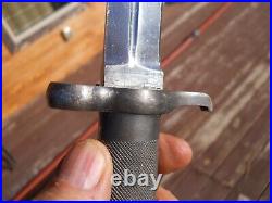 Swedish Mauser bayonet Model 1896 w matching Scabbard & leather frog sweden