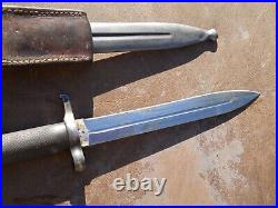 Swedish Mauser bayonet Model 1896 w matching Scabbard & leather frog sweden