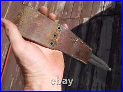 Swedish Mauser bayonet Model 1896 w matching Scabbard & leather frog sweden