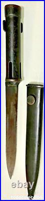 Tubular bayonet f/FN rifle withcase. Time of Falklands War used by Argentine troops