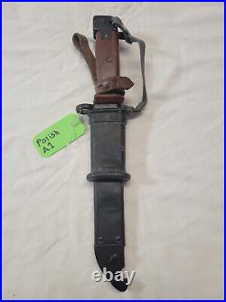 Type 2 Bayonet Polish Military VG Condition Scabbard (Non Matching)