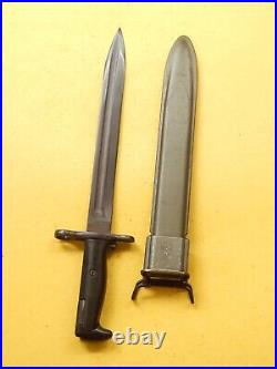 US M1 GARAND BAYONET /SCABBARD-A SPEAR POINT PAL made in 1943