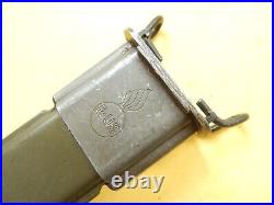 US M1 GARAND BAYONET /SCABBARD-A SPEAR POINT PAL made in 1943