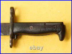 US M1 GARAND BAYONET /SCABBARD-A SPEAR POINT PAL made in 1943