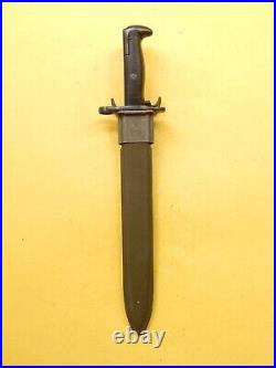 US M1 GARAND BAYONET /SCABBARD-A SPEAR POINT PAL made in 1943