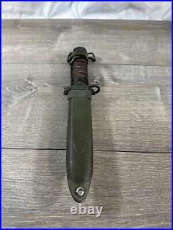 US-M4 Camillus Bayonet for m-1 carbine & USM8A1 Scabbard