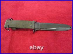 US Original WWII Leather Handle IMPERIAL M1-Carbine Bayonet WithWWII Scabbard