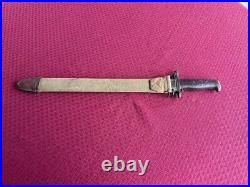 US WW1 1918 Old SA Springfield Armory Bayonet Fighting Knife with Scabbard