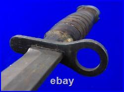 US WW2 Vintage Utica Bayonet Fighting Knife with Scabbard