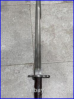 US WWI M1905 Springfield Armory 1906 Bayonet no Scabbard