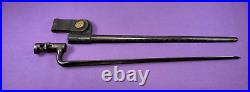 U. S. Military Model 1873 Socket Bayonet & Scabbard With Frog New Jersey Marked