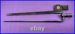 U. S. Military Model 1873 Socket Bayonet & Scabbard With Frog New Jersey Marked