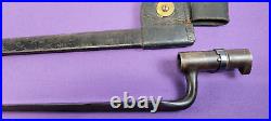 U. S. Military Model 1873 Socket Bayonet & Scabbard With Frog New Jersey Marked