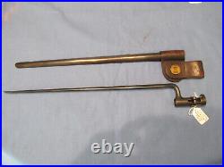 U. S. Model 1873 Bayonet and Scabbard Spanish American War 1898 RIA Nice