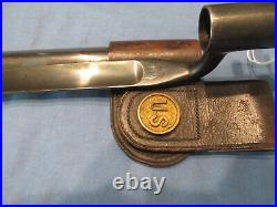 U. S. Model 1873 Bayonet and Scabbard Spanish American War 1898 RIA Nice