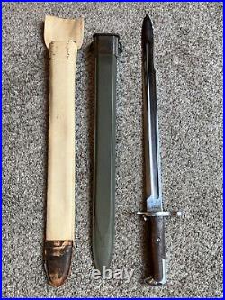 U. S. SA 1906 Bayonet with USN MK1 Scabbard Excellent