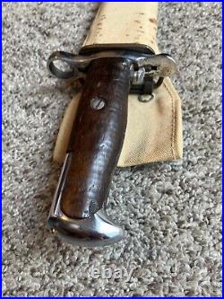 U. S. SA 1906 Bayonet with USN MK1 Scabbard Excellent