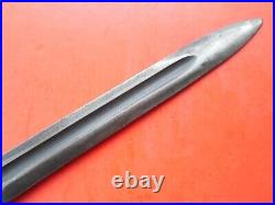 Us M1 Garand Bayonet /scabbard-a Spear Point Early Ria Made Genuine Collectable