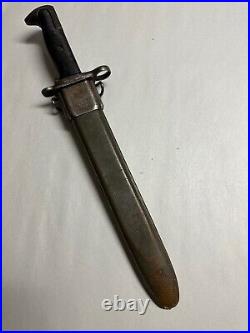 Usgi 10 Wwii M1 Garand Bayonet Uc-1942 With Scabbard. Item #uc-mod