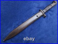 Very Rare Original Israeli K98 M1949 Bayonet And Scabbard